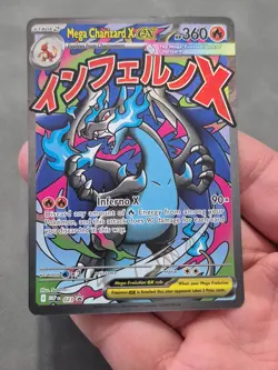 2025 POKEMON MEP EN-ME BLACK STAR PROMO #023 MEGA CHARIZARD X EX & ORICORIO EX - Image 2