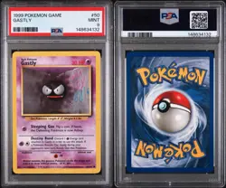 Pokemon TCG Base Set Gastly 50 PSA 9 - Image 1