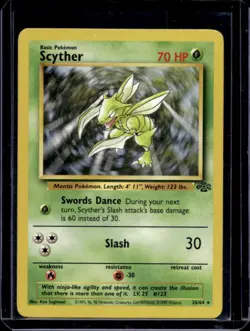 1999 Pokemon Jungle Scyther #26/64 - Image 1