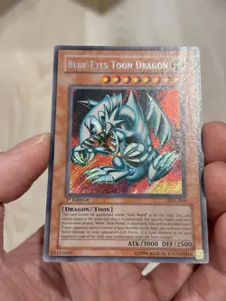 Blue-Eyes Toon Dragon MRL-000 Magic Ruler 1st Edition Yugioh LP/MP - Image 2