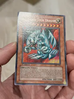 Blue-Eyes Toon Dragon MRL-000 Magic Ruler 1st Edition Yugioh LP/MP - Image 3