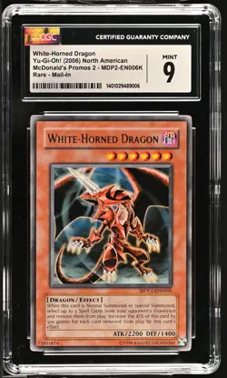 White-horned Dragon MDP2-EN006K Mail-in Yu-gi-oh! North American CGC 9 Mint *006 - Image 1