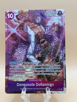 Donquixote Doflamingo Alt Alternate Art OP14-069 THE AZURE SEA'S SEVEN One Piece - Image 1