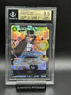 One Piece 2023 Kingdoms Of Intrigue ENG #OP04083 Sabo Manga Art SR BGS 9.5 - Image 1