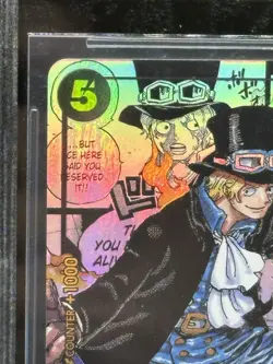 One Piece 2023 Kingdoms Of Intrigue ENG #OP04083 Sabo Manga Art SR BGS 9.5 - Image 3