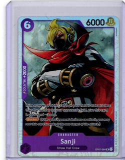 One Piece TCG OP07-064 Sanji Super Rare NM - Image 1