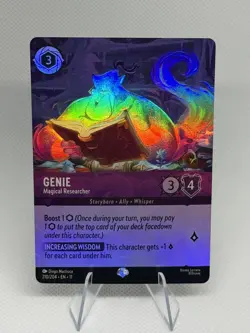 Disney Lorcana Winterspell - Epic - Genie - Magical Researcher 210/204 Foil - Image 1
