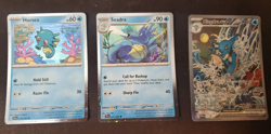 Pokemon Kingdra ex Special Illustration Collection 131 Promo + Horsea + Seadra - Image 1