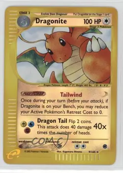 Dragonite Reverse Foil Pokemon e-Card Series Expedition #9 2002 - Image 1
