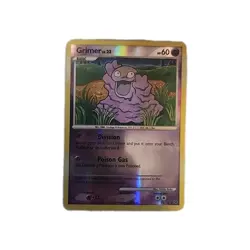 Pokemon Grimer 75/127 Common Reverse Holo Card MP Condition - Image 1