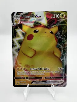 Pikachu Vmax 044/185 Vivid Voltage NM+ Full Art Ultra Rare Pokemon Card - Image 1