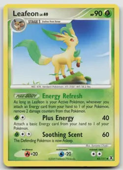 Pokemon Card Leafeon Uncommon Rising Rivals 45/111 - Image 1