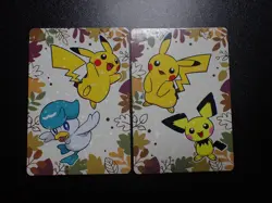 Pokemon Card Pronto Promo 2 SET Holo Prism Pikachu Pichu Quaxly #6354 EX - Image 1