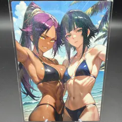 Yoruichi & Soifon Anime Waifu Card Doujin ACG Goddess Holo - Image 1