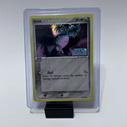Aron 44/100 Reverse Holo Pokemon Card TCG - EX Crystal Guardians - 50 HP Common - Image 3