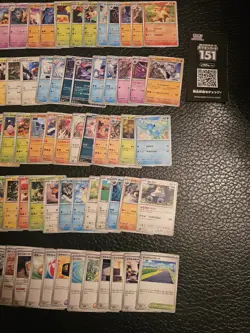 Pokemon Japanese 151 Sv2a All Non-Holo Cards. 128 Card Lot - Image 2