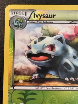 Ivysaur 2/108 BW Dark Explorers Pokemon Card Reverse Holo Foil Rare MP - Image 3