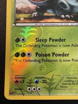 Ivysaur 2/108 BW Dark Explorers Pokemon Card Reverse Holo Foil Rare MP - Image 5