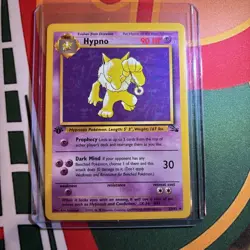 Pokemon Card - Hypno Fossil 23/62 Rare 1st Edition - Image 1