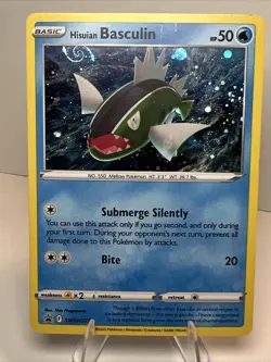 HD SWIRL Hisuian Basculin SWSH273 Sword & Shield Promo Pokemon Card - Image 1
