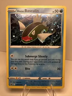 HD SWIRL Hisuian Basculin SWSH273 Sword & Shield Promo Pokemon Card - Image 2