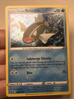 HD SWIRL Hisuian Basculin SWSH273 Sword & Shield Promo Pokemon Card - Image 3