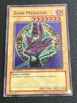 Dark Magician 1st Edition - 2004 SYE 001 Holo Foil Rare Yugioh Card YUGI - Image 1