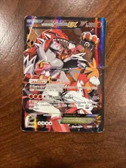 Team Magma's Groudon EX 15/34 Double Crisis Ultra Rare Holo English Pokemon Card - Image 1