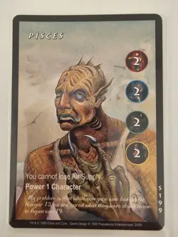 Tomb Raider CCG S199 - Pisces - Slippery When Wet Rare Card - Image 1