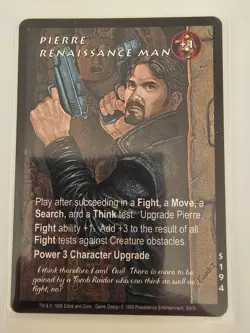 Tomb Raider CCG S194 - Pierre, Renaissance Man - Slippery When Wet Rare Card - Image 1