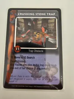 Tomb Raider CCG - 167 Crushing Stone Trap - Base Rare Card - Image 1
