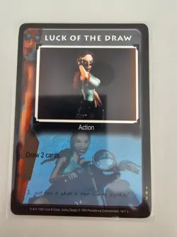 Tomb Raider CCG - 182 Luck of the Draw - Base Rare Card - Image 1