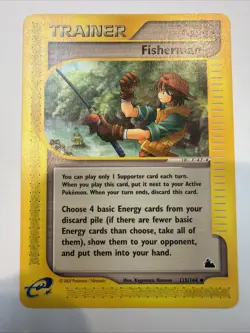 Fisherman 125/144 Skyridge Pokemon English Card (MP) - Image 1