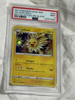 2021 Pokemon Jolteon TCG SWSH094 Holo Card Black Star Promo PSA 9 swirl ✨🌀✨ - Image 1