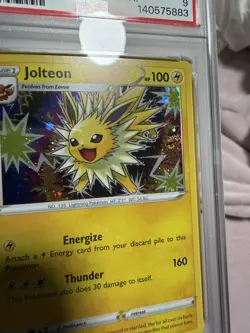 2021 Pokemon Jolteon TCG SWSH094 Holo Card Black Star Promo PSA 9 swirl ✨🌀✨ - Image 4