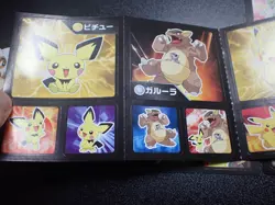 Pokemon Card Carddass Coris Promo Non Holo Sticker 4 SET Pikachu Ditto etc #4749 - Image 2