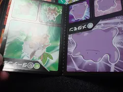 Pokemon Card Carddass Coris Promo Non Holo Sticker 4 SET Pikachu Ditto etc #4749 - Image 5
