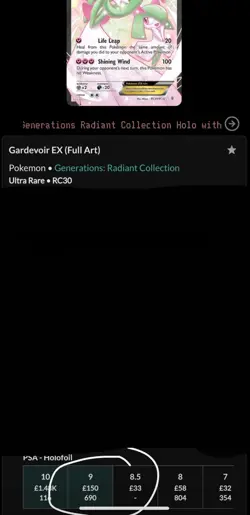 Pokemon TCG Gardevoir EX RC30/RC32 Generations Radiant Collection - Image 5