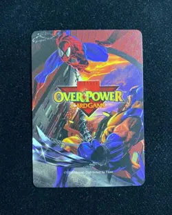 1995 Fleer Marvel Overpower Trading Card Game Universe Venom Hot Dog Cart DL43 - Image 2