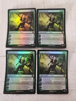 Magic the Gathering MTG Zendikar Nissa Revane LP Lot Of 4 - Image 1