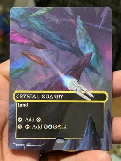 Crystal Quarry Edge of Eternities: Stellar Sights Hand Painted Altered Art Tentz - Image 1