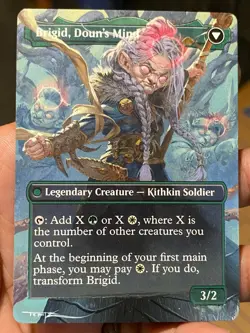 Brigid, Clachan's Heart MTG Lorwyn Eclipsed Hand Painted Full Altered Art Tentz - Image 2