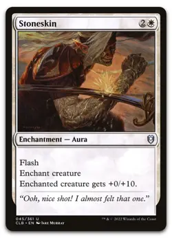 Stoneskin #45 (NM) Baldur's Gate CLB Magic MTG - Image 1