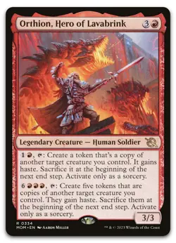 Orthion, Hero of Lavabrink #334 (NM) March of the Machine MOM Magic MTG - Image 1