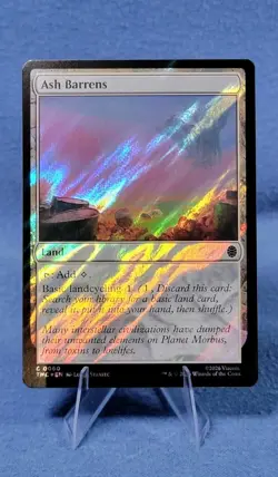 Ash Barrens (Surge Foil) NM - FOIL - C Commander: TMNT 060 - MTG - Image 1