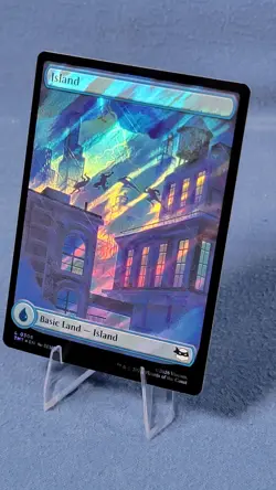 Surge Foil TMNT Full Art Island Land Magic the Gathering Mtg 306 NM C - Image 1