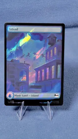 Surge Foil TMNT Full Art Island Land Magic the Gathering Mtg 306 NM C - Image 2