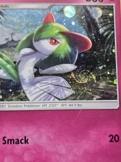 Kirlia 92a/147 Burning Shadows Cosmos Holo Rare Pokemon TCG HD Swirl - Image 5