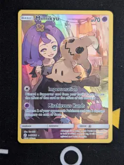 Mimikyu 245/236 Pokemon Cosmic Eclipse Sun & Moon Secret Rare Holo Card NM - Image 1