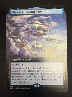 MTG - Otawara, Soaring City - Extended Art - NEO 503 - Kamigawa, Neon Dynasty - Image 1